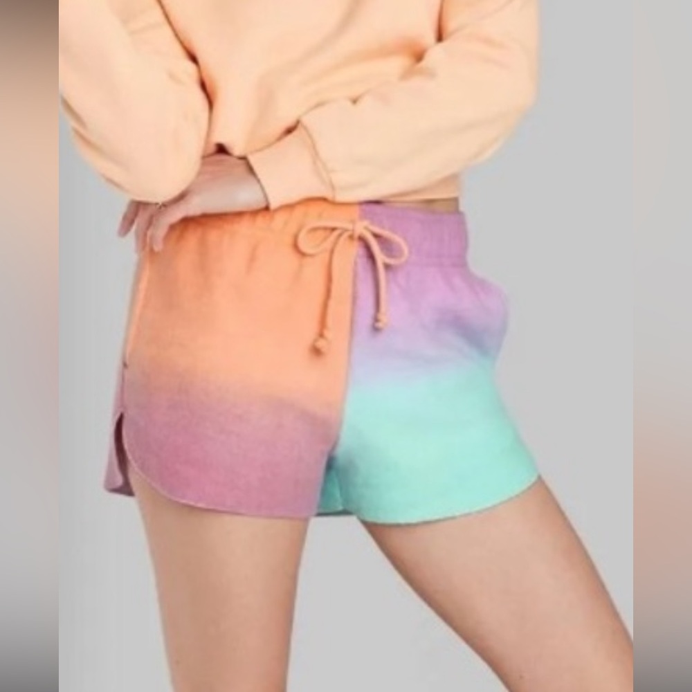 Wild fable drawstring shorts, multicolored size small, NWT